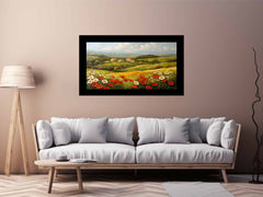 Sunflower Field Canvas Painting Art Print
