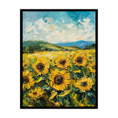 Sunflowers  Canvas Painting Art Print