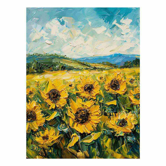 Sunflowers  Canvas Painting Art Print
