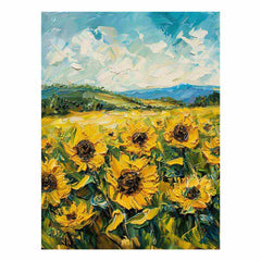 Sunflowers  Canvas Painting Art Print
