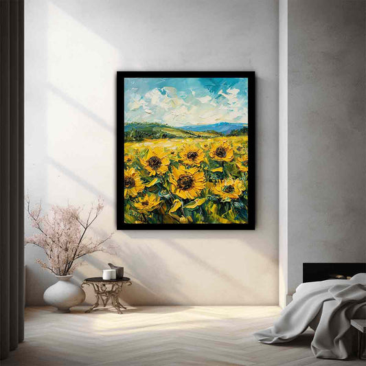 Sunflowers  Canvas Painting Art Print