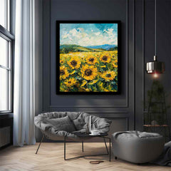 Sunflowers  Canvas Painting Art Print