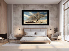 Desert Car Parking  Canvas Art Print