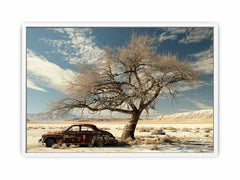 Desert Car Parking  Canvas Art Print