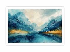 Cool Lake Canvas Painting Art Print