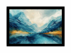 Cool Lake Canvas Painting Art Print