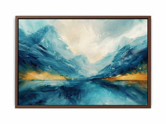 Cool Lake Canvas Painting Art Print