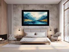 Cool Lake Canvas Painting Art Print