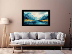 Cool Lake Canvas Painting Art Print