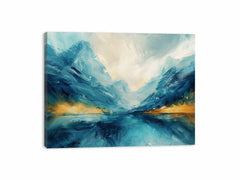 Cool Lake Canvas Painting Art Print