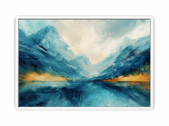 Cool Lake Canvas Painting Art Print