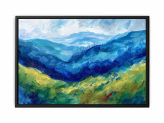 Blue Mountians Canvas Painting Art Print