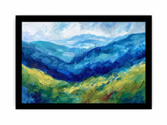 Blue Mountians Canvas Painting Art Print