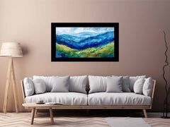 Blue Mountians Canvas Painting Art Print
