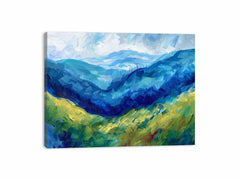 Blue Mountians Canvas Painting Art Print