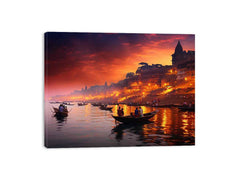 Varanasi Ganga Canvas Art Print