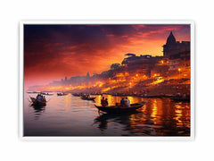 Varanasi Ganga Canvas Art Print