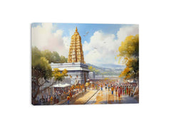Tirupati Balaji Temple Canvas Art Print