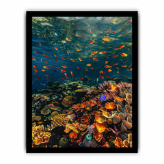 Underwater Canvas Painting Art Print