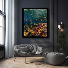 Underwater Canvas Painting Art Print
