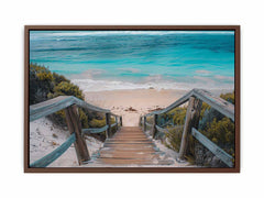 Beach path  Canvas Painting Art Print