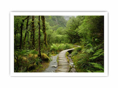 Morning  Forest Track  Canvas Art Print