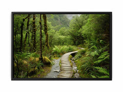 Morning  Forest Track  Canvas Art Print