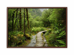 Morning  Forest Track  Canvas Art Print