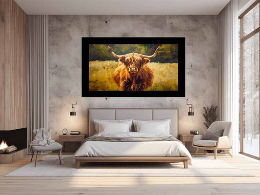 Scottish Highland  Cow Canvas Painting