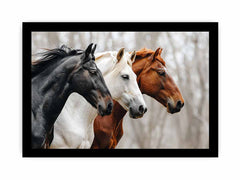 Three Horses Canvas Painting Artwork