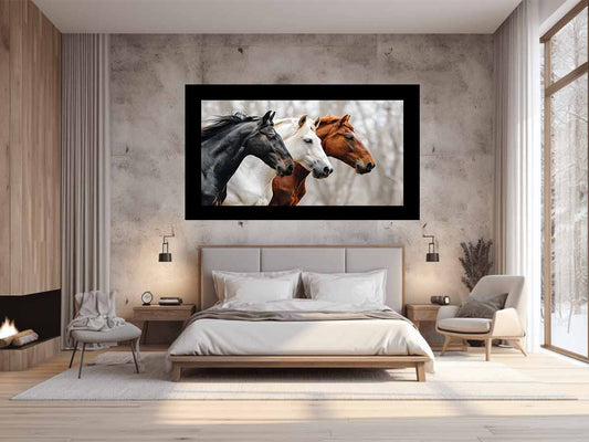 Three Horses Canvas Painting Artwork