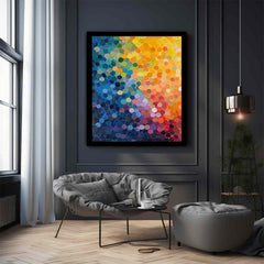 Points Dot Canvas Painting Artwork