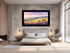 Morning Cows grazing   Canvas Painting Artwork