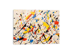 Jackson Pollock Inspired Drop painting  Canvas Art Print