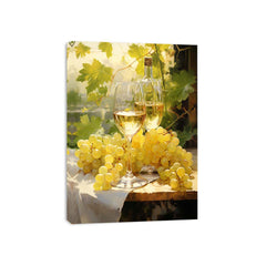 White Wine  Canvas Painting Print