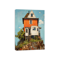 vinatge House Art Canvas Painitng Print Poster