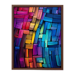Office Abstract  Blue Artwork Canvas Art Print