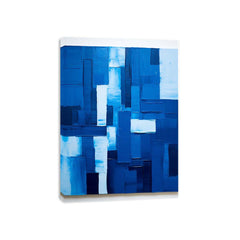 Modern Art Blue  Canvas Painting  Print