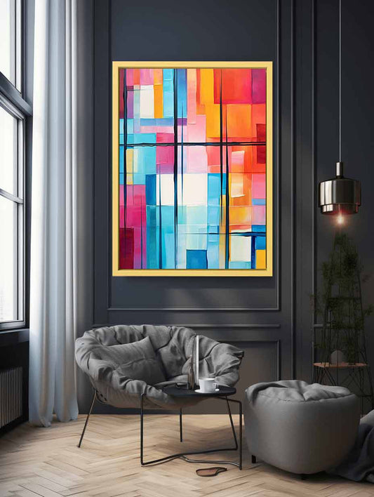 Modern Abstract Painting  Art Canvas Art Print
