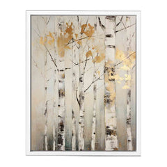 Birch Tree Art  Canvas Painitng Print