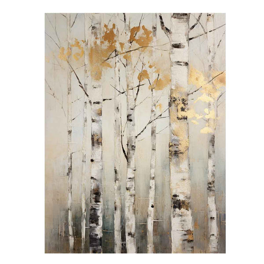 Birch Tree Art  Canvas Painitng Print