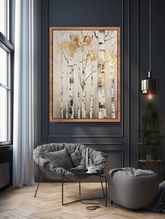 Birch Tree Art  Canvas Painitng Print