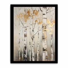 Birch Tree Art  Canvas Painitng Print