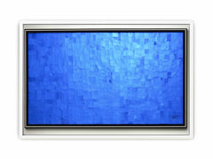 Blue Squares Painting on Canvas