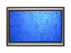 Blue Squares Painting on Canvas
