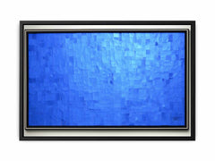 Blue Squares Painting on Canvas