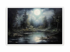 Moonlight  Landscape Canvas Painting & Print