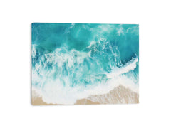 Teal Ocean Artwork Canvas Art Print