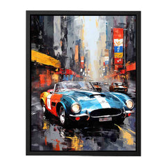 New York Street Car  Canvas Art Print