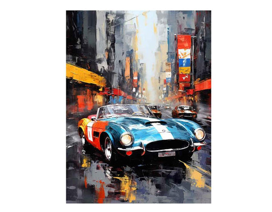 New York Street Car  Canvas Art Print